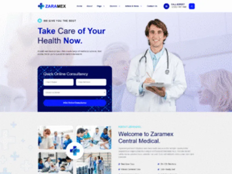 Zaramex website screenshot