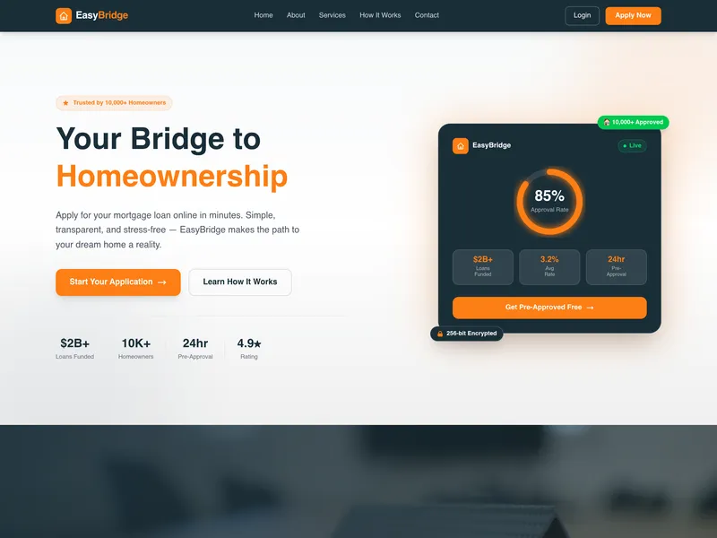 EasyBridge website screenshot